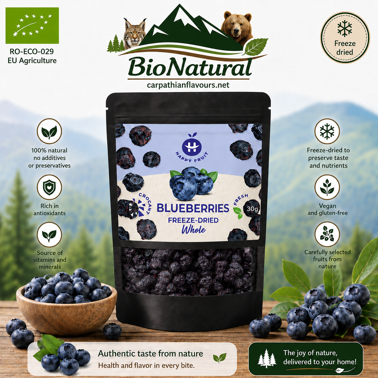 Freeze Dried - Bio Blueberry 18g