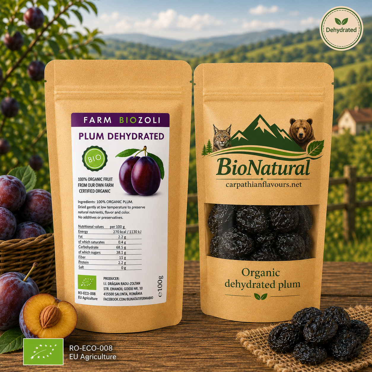 Dehydrated - Bio Plum 100g