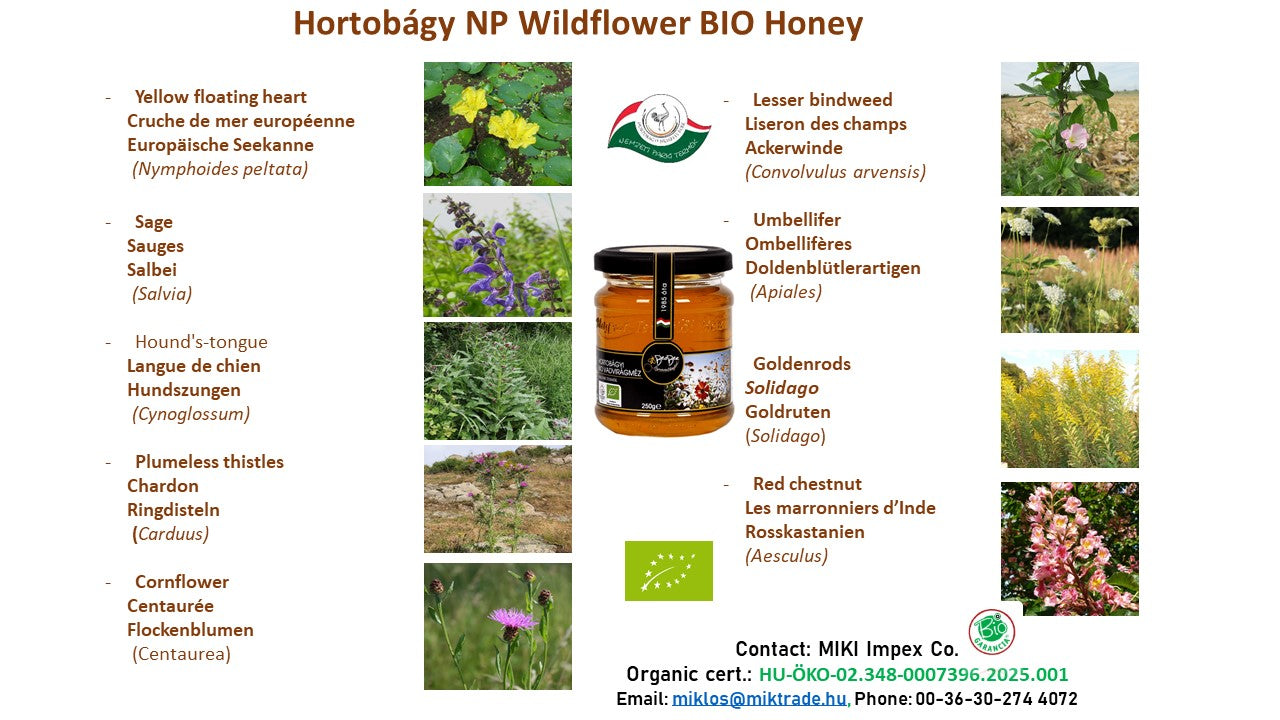 BIO Wildflower Honey from Hungary National Park - 250g