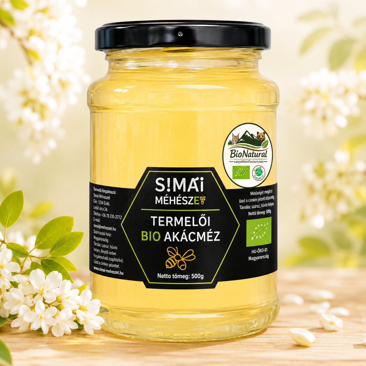Organic Acacia Honey - 500g
