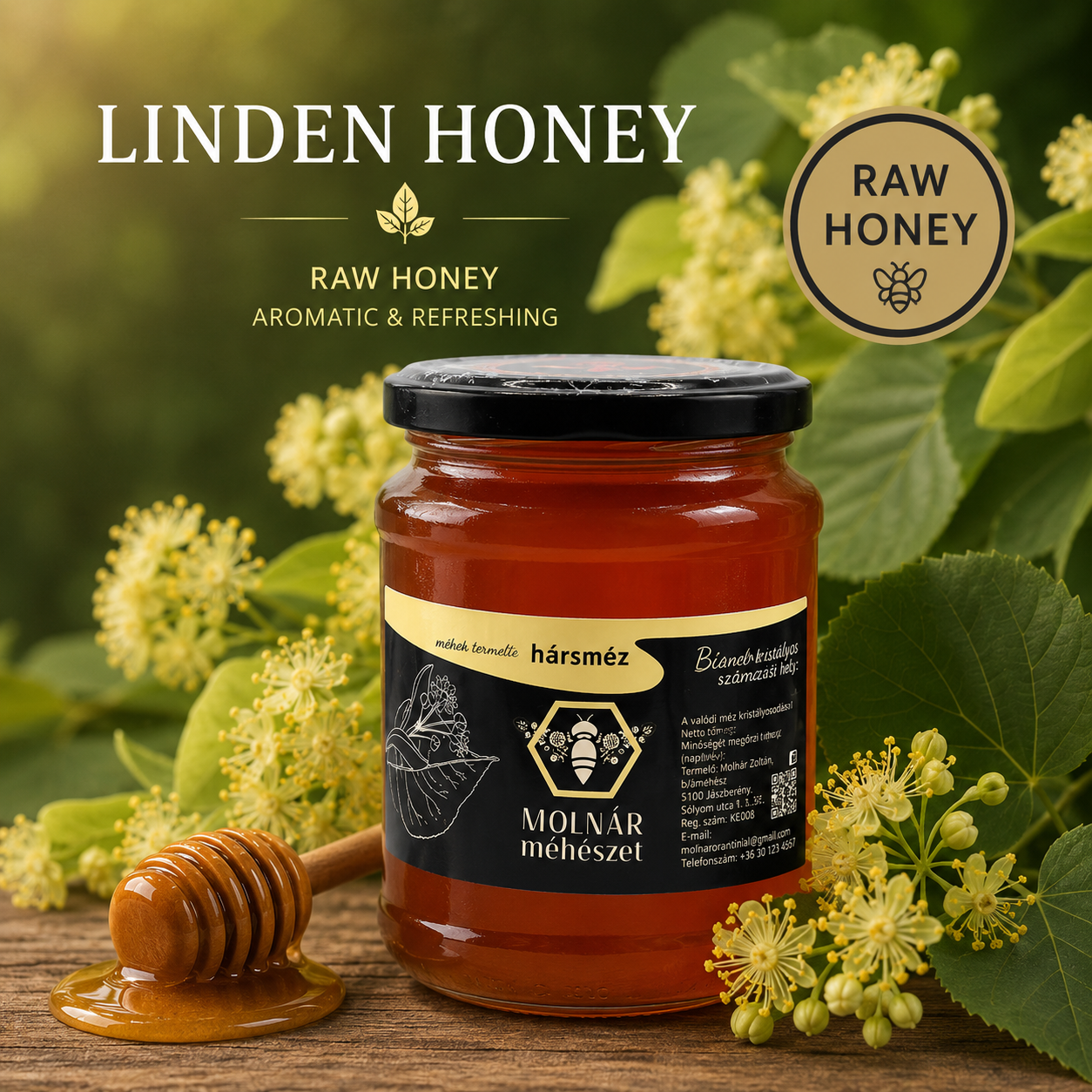 Raw Honeys of 500g - from Ecological apiculture