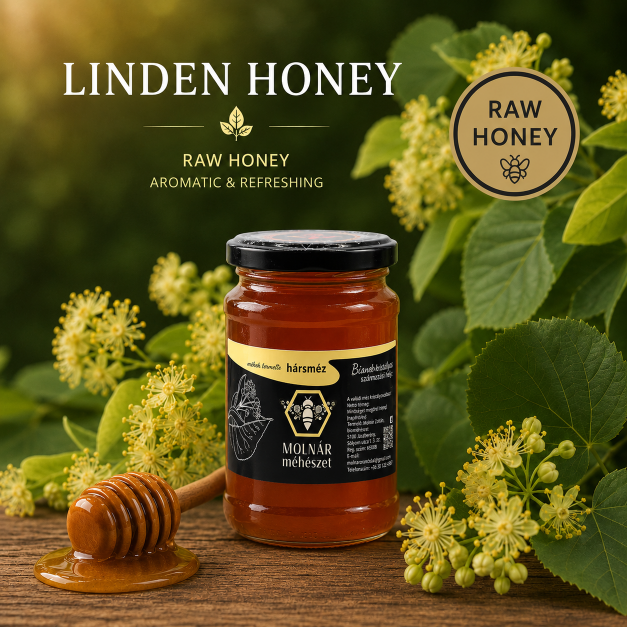 Raw Honeys of 500g - from Ecological apiculture