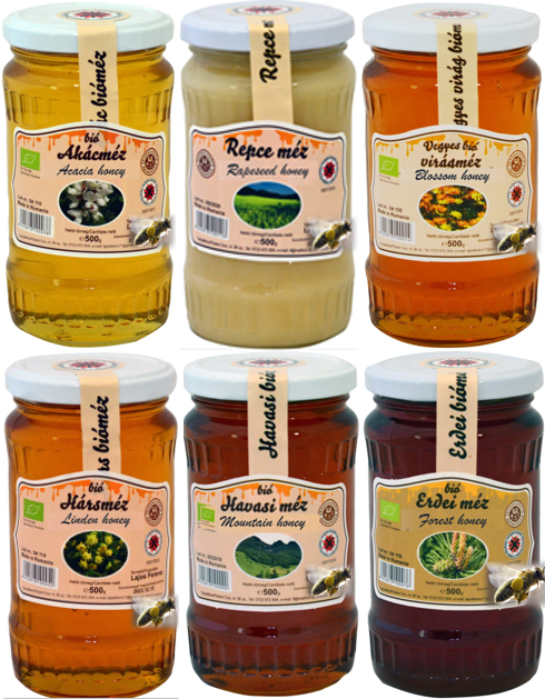 Szekler Classics - Pure natural BIO Honey collection from Szeklerland, Eastern-Carpathian Mountains, Transylvania (Siebenbürg) - 6 x 500g